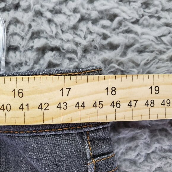 New York & Company Jeans Womens 16 Gray Mid-Rise Straight Leg Stretch Denim - Picture 4 of 9